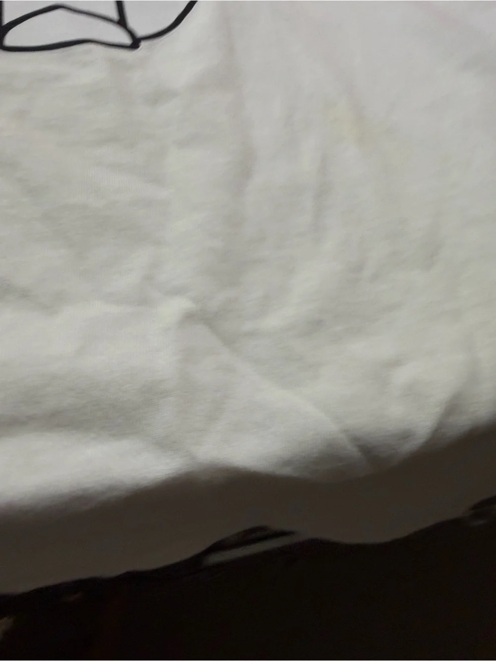 Karl Lagerfeld White Tee with Beige Cat Graphic and Pink Ear Accents